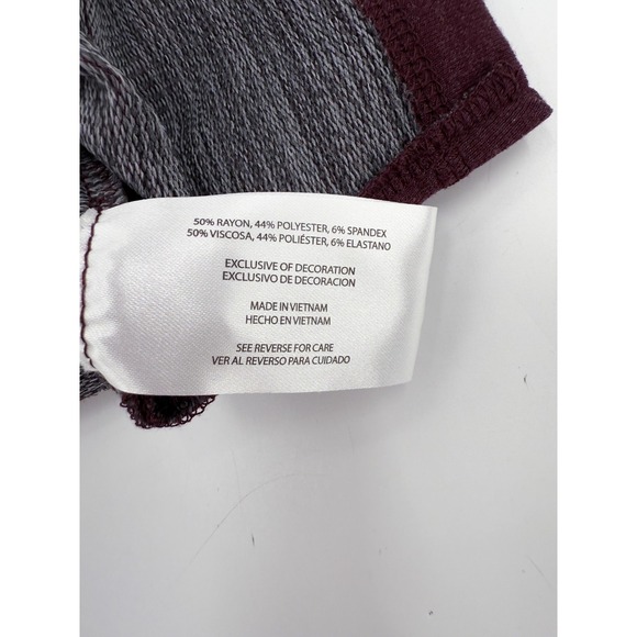 Orvis Sweater Mens Large Pullover Burgundy Quarter Zip Mock Neck Long Sleeve - Picture 12 of 13